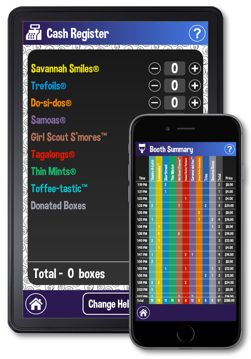 girl scout cookie app for booth